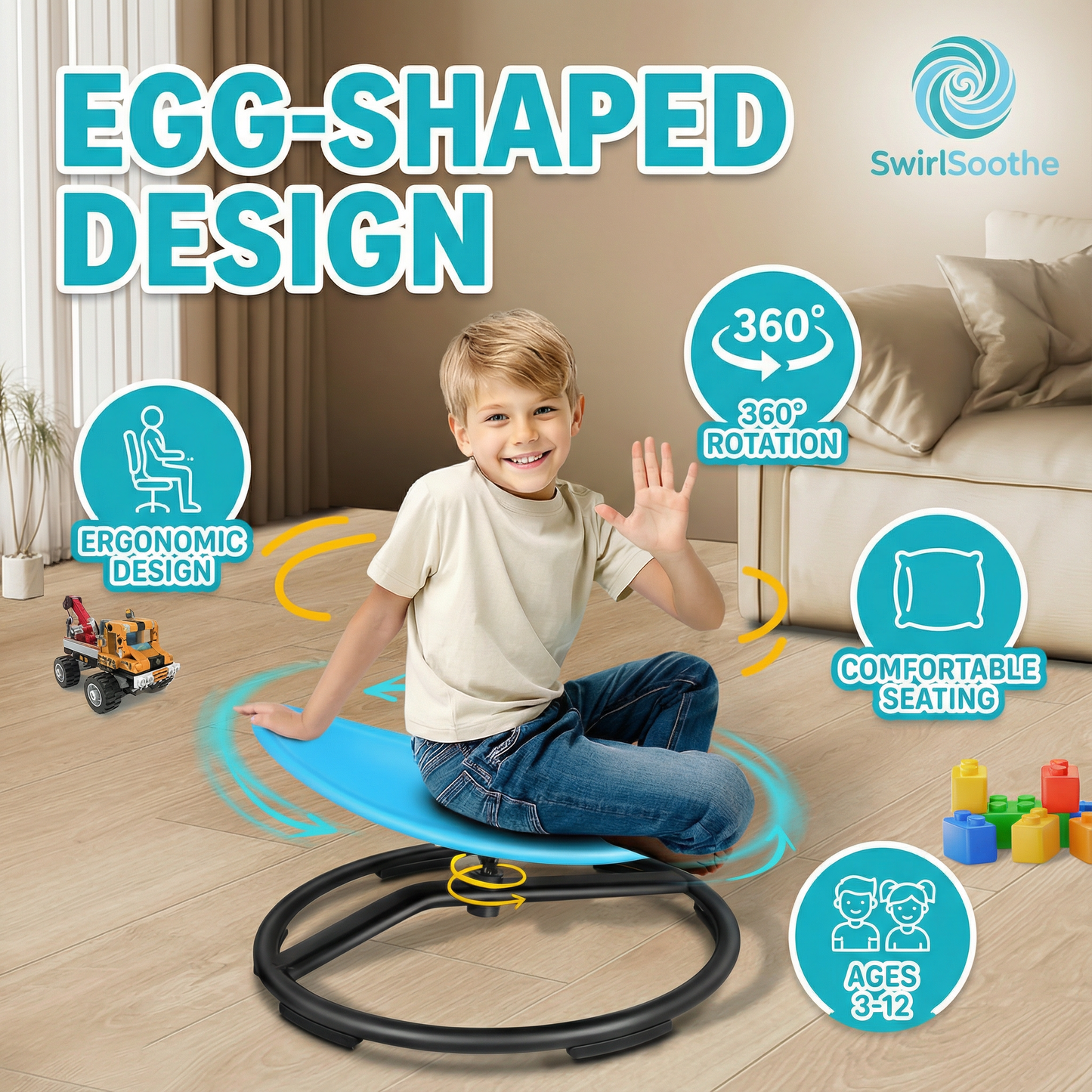 SwirlSoothe - The original sensory chair